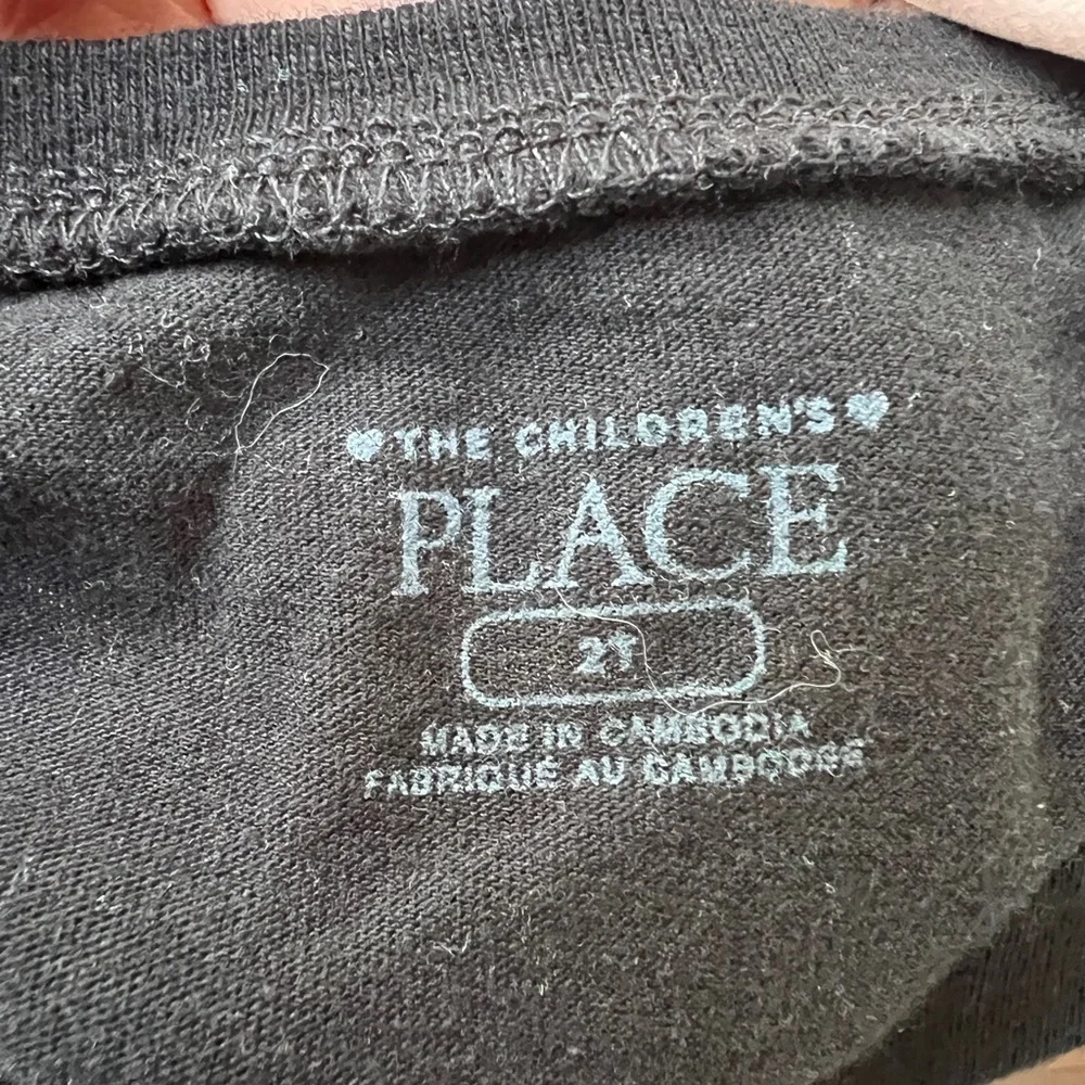 NWOT Children’s Place 2T Black & Gold Queen of Daddy’s Heart Short Sleeve Tshirt
